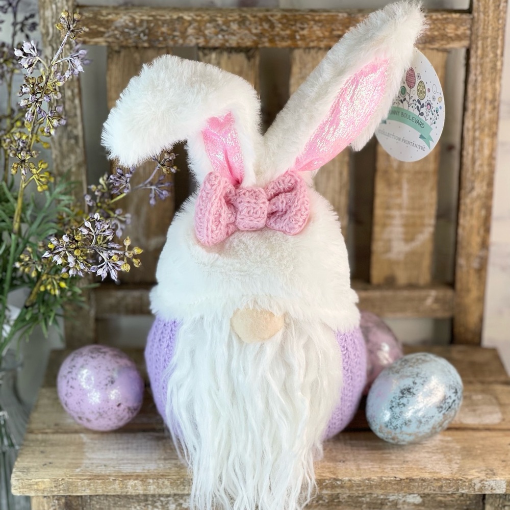 Easter Bunny Ears Purple Gnome